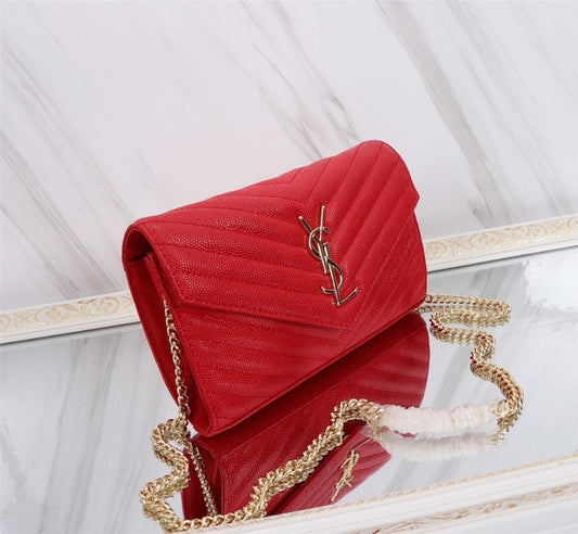 Italian-Inspired Luxury Calfskin Shoulder Bag