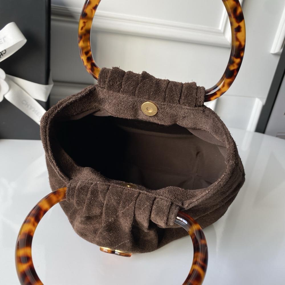 Suede Bucket Bag