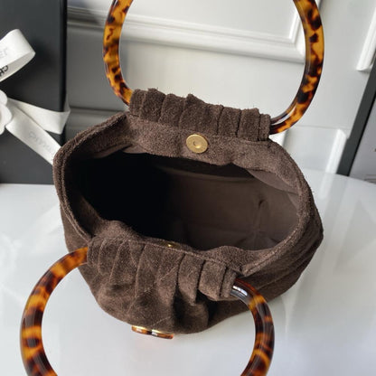 Suede Bucket Bag