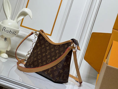 Speedy Bandouliere Monogram Leather Shoulder Bag