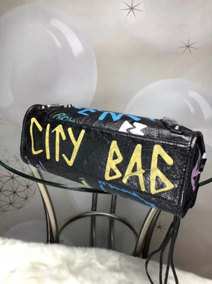 Leather Top Handle Bag