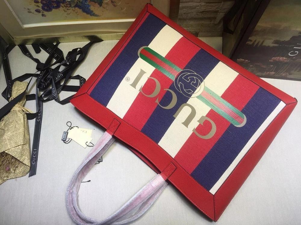 Ophidia Red Calfskin Tote Bag