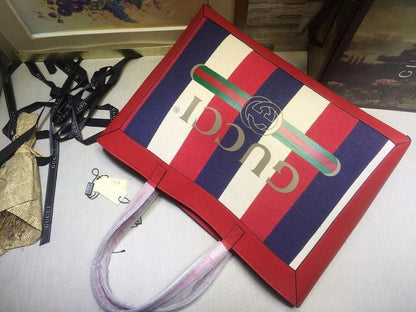 Ophidia Red Calfskin Tote Bag
