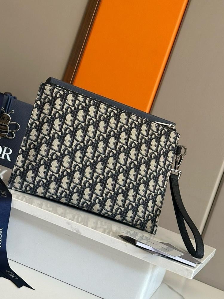 Modern Refined Black Printed Calfskin Top Handle Bag