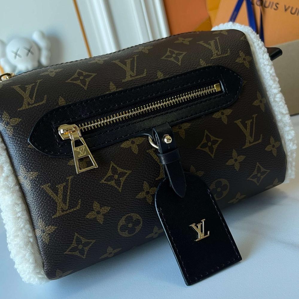 Classic Modern Monogram Lambskin Shoulder Bag