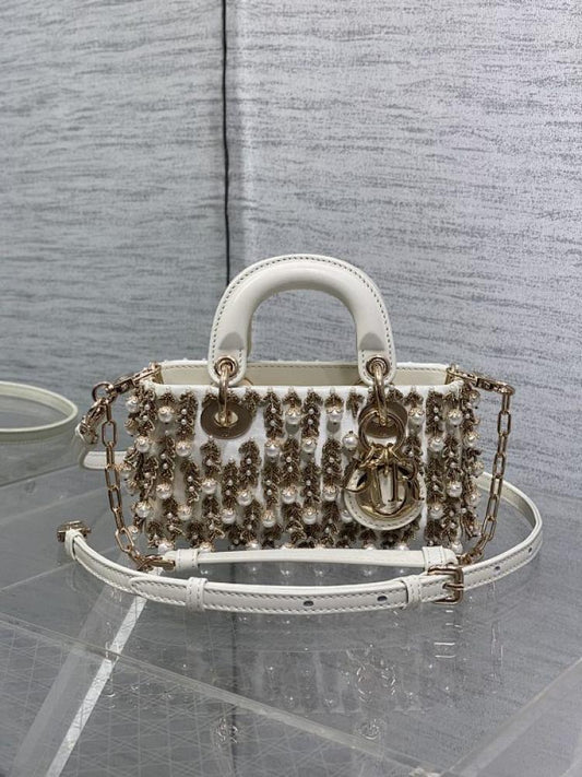 Embroidered Top Handle Bag