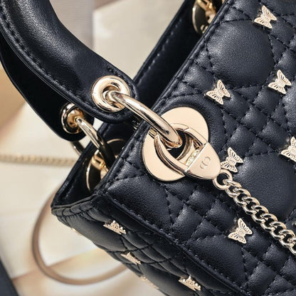 Italian-Inspired Stylish Studded Leather Shoulder Bag