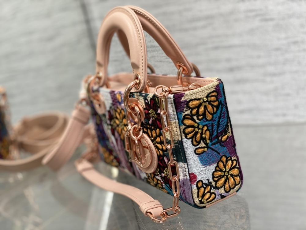 Classic Embroidered Top Handle Bag