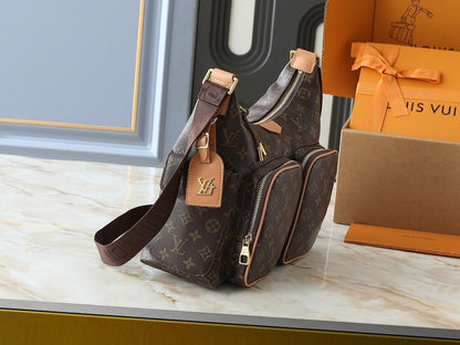 Alma Monogram Canvas Shoulder Bag