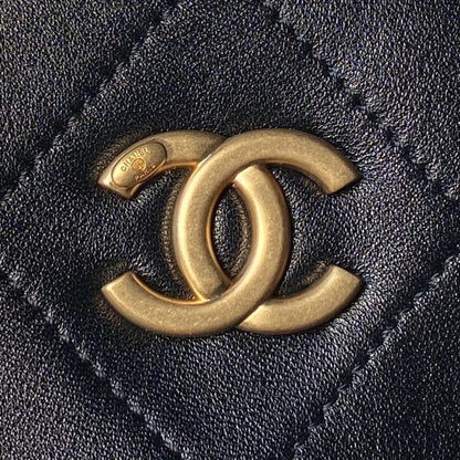 Gold Calfskin Hobo Bag