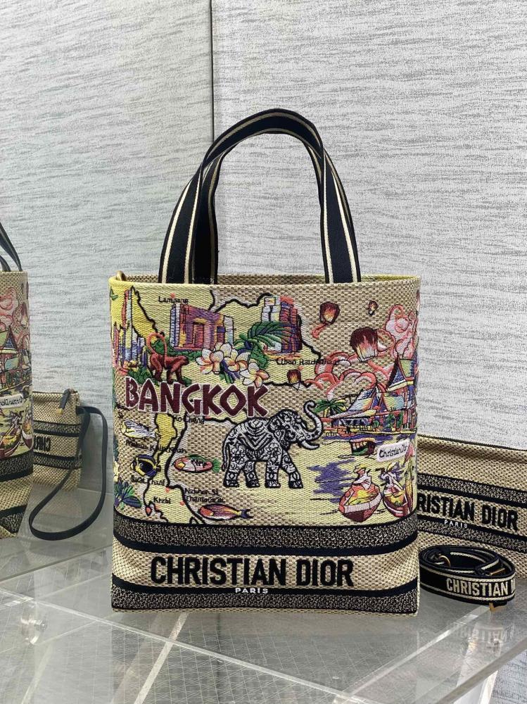Embroidered Top Handle Bag