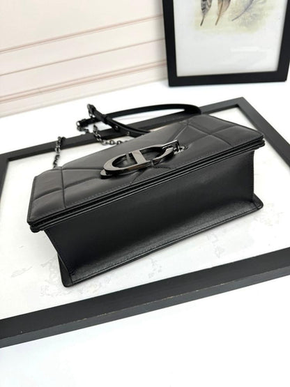 Luxury Stylish Blue Leather Shoulder Bag