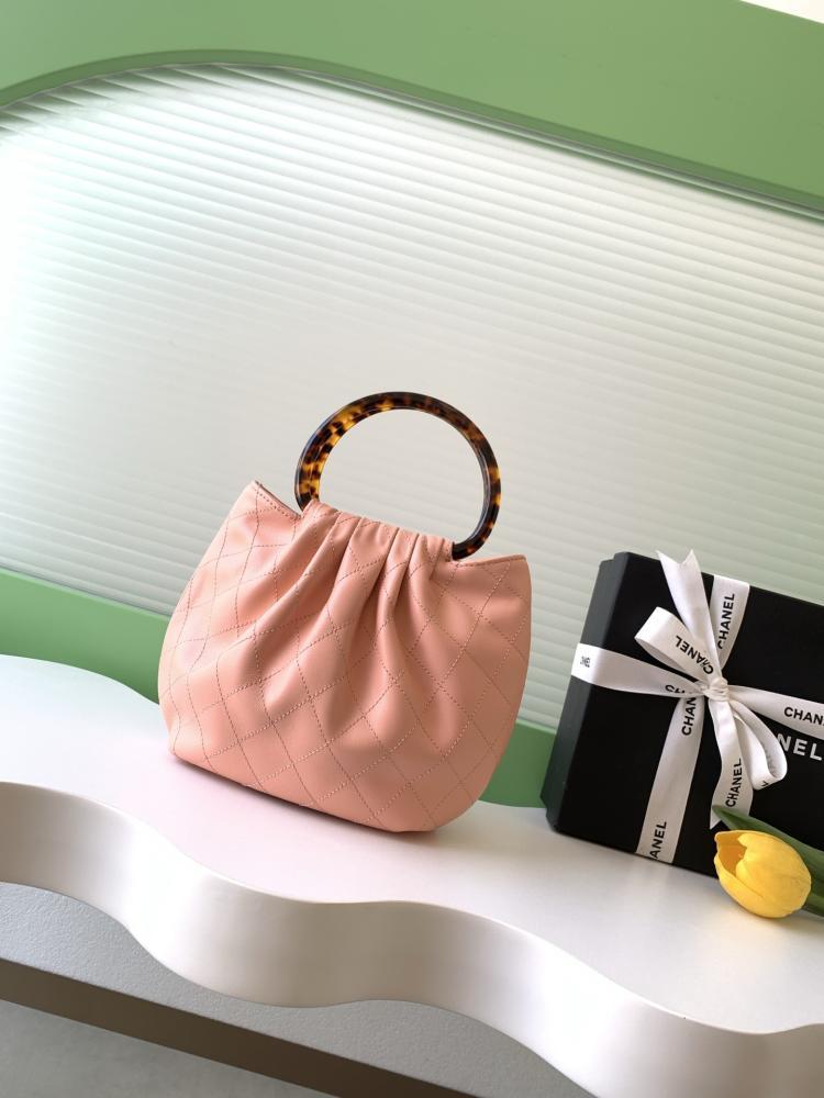Quilted Lambskin Top Handle Bag