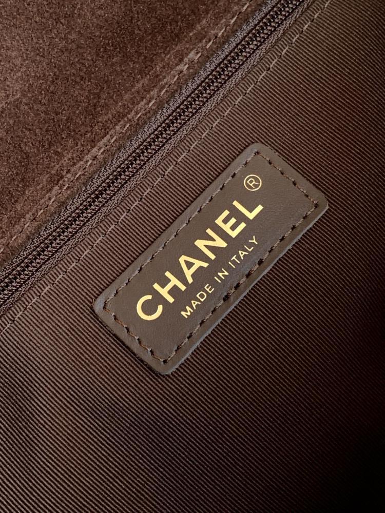 Gold Suede Shoulder Bag