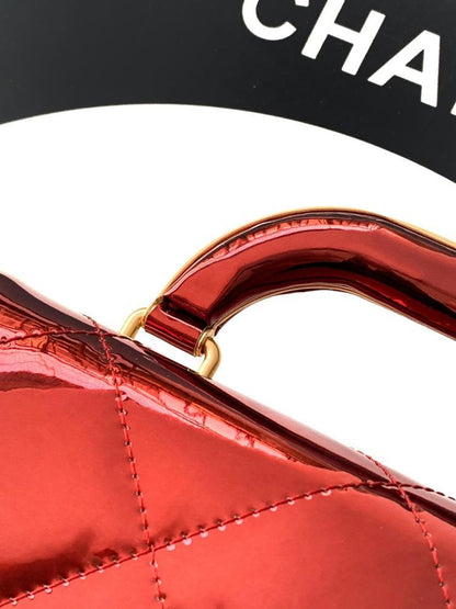 Gold Top Handle Bag