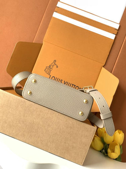 Embroidered Leather Top Handle Bag