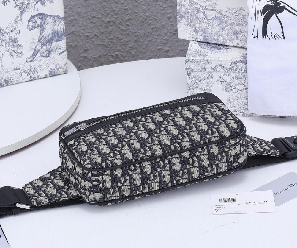 Modern Luxury Black Printed Calfskin Shoulder Bag