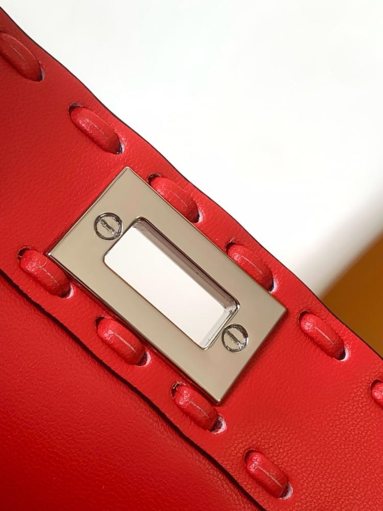 Calfskin Top Handle Bag