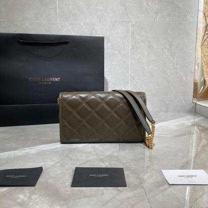 Alma Gold Leather Top Handle Bag