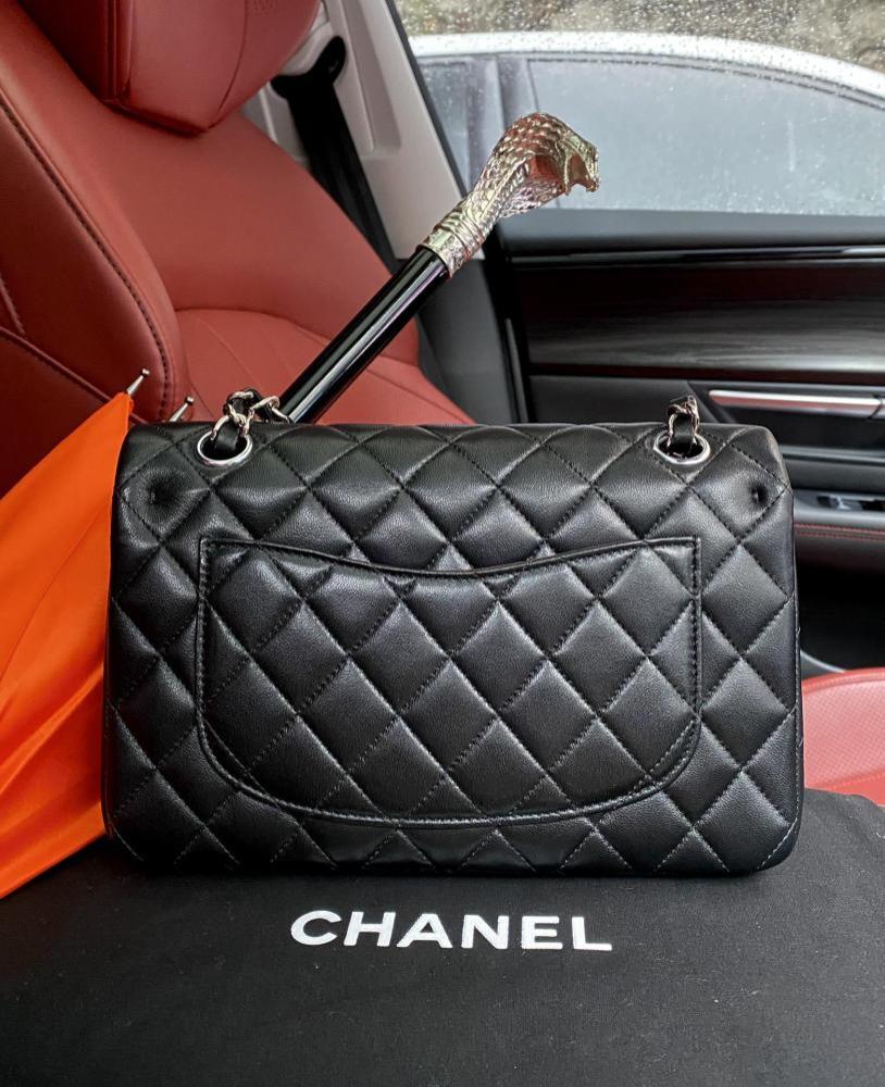 Lambskin Top Handle Bag
