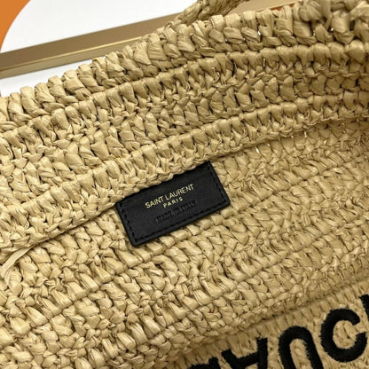 Woven Straw Tote Bag