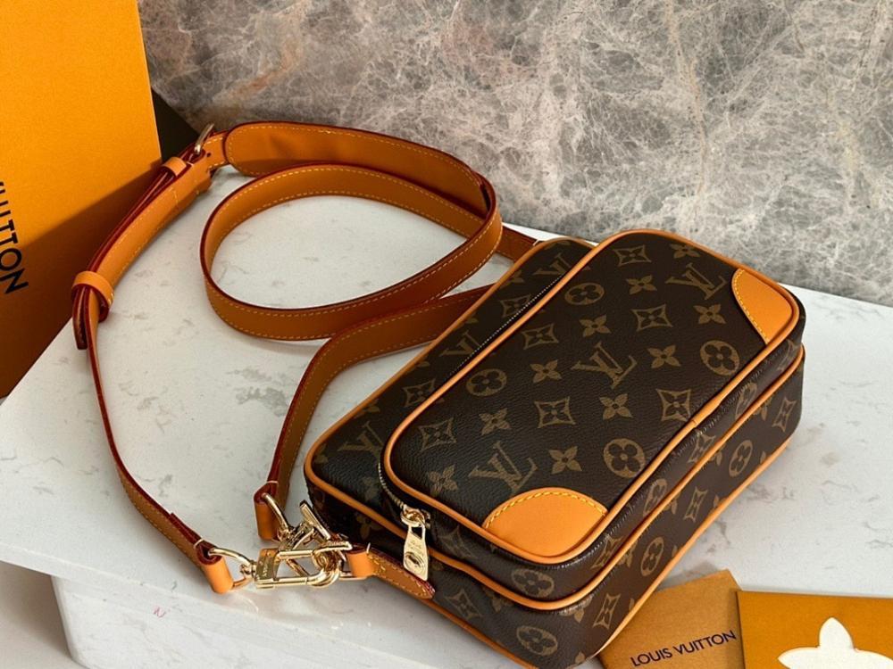 Arco Monogram Leather Shoulder Bag