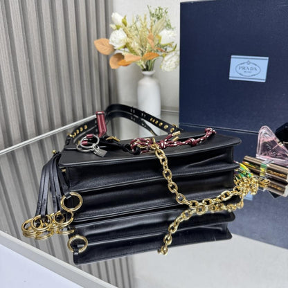 Leather Top Handle Bag