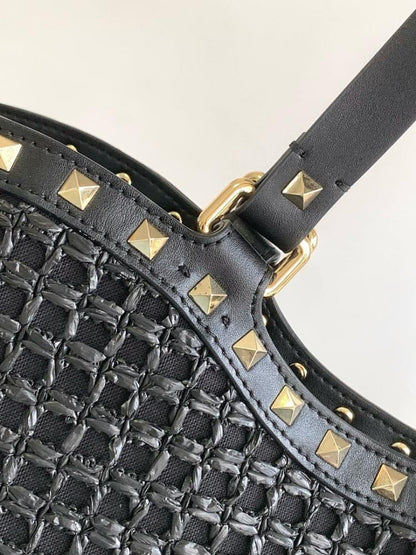 Stylish Premium Woven Raffia Shoulder Bag