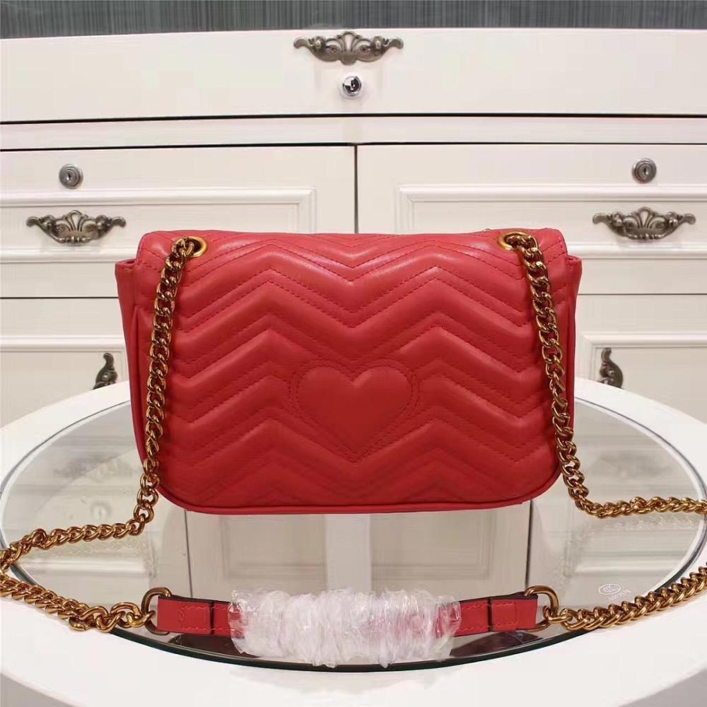 GG Marmont Quilted Lambskin Shoulder Bag