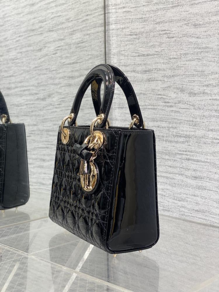 Lady My ABC Bag in Black Cannage Patent