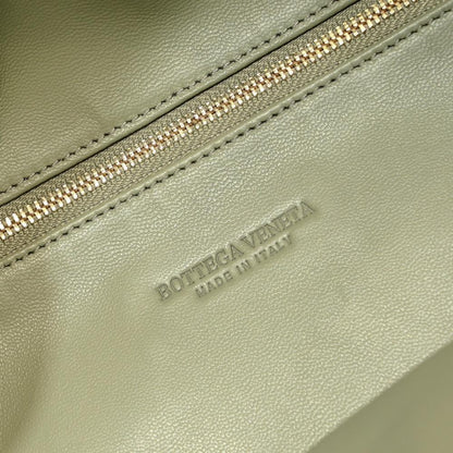 Woven Leather Top Handle Bag