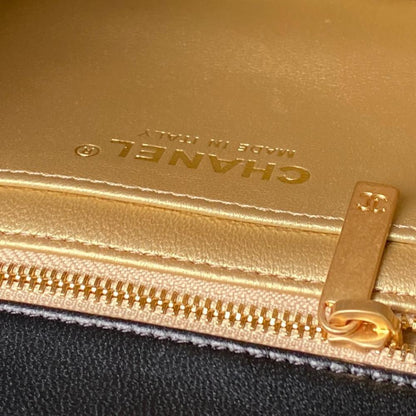 Classic Gold Crossbody Bag