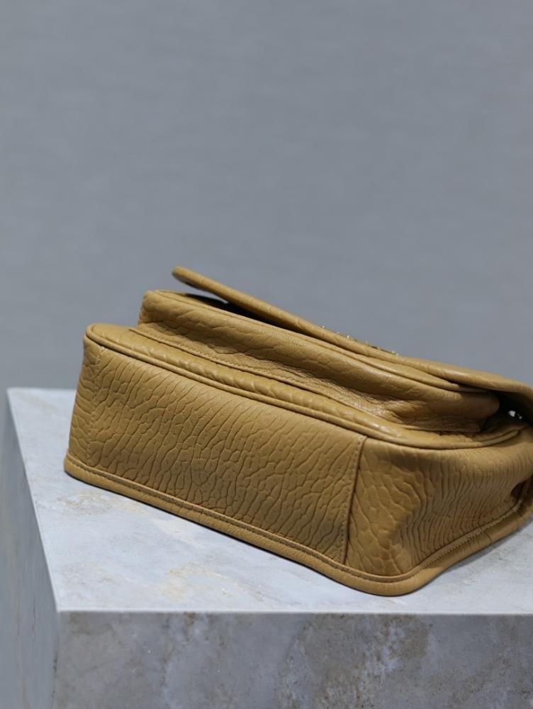Luxury Gold Leather Shoulder Bag – Special Edition