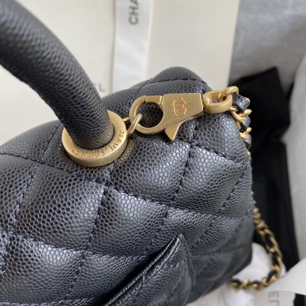 Quilted Lambskin Top Handle Bag
