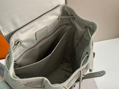 Elegant Refined Monogram Leather Top Handle Bag
