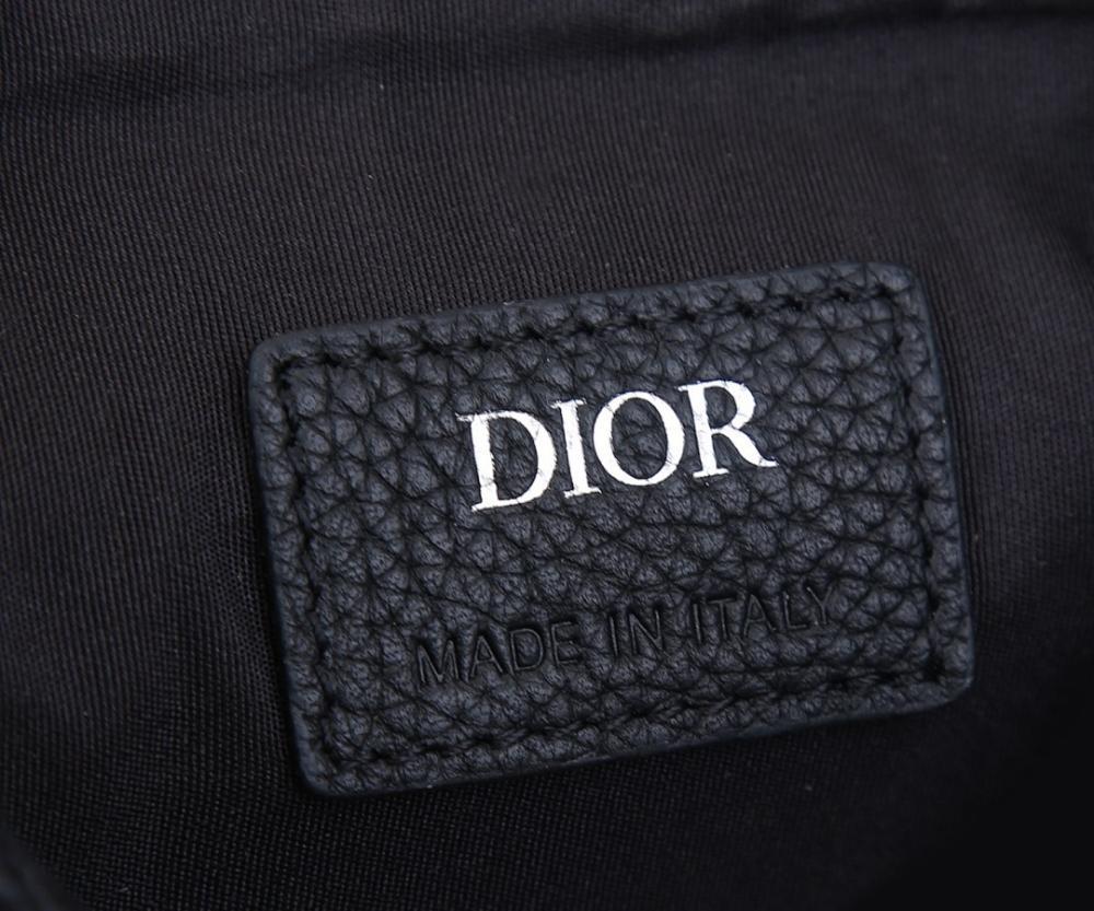 Classic Elegant Black Printed Calfskin Shoulder Bag