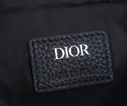 Classic Elegant Black Printed Calfskin Shoulder Bag