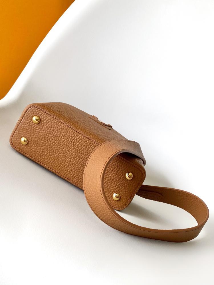 Monogram Leather Shoulder Bag
