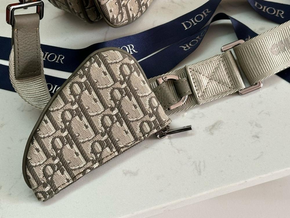 Saddle Printed Jacquard Shoulder Bag