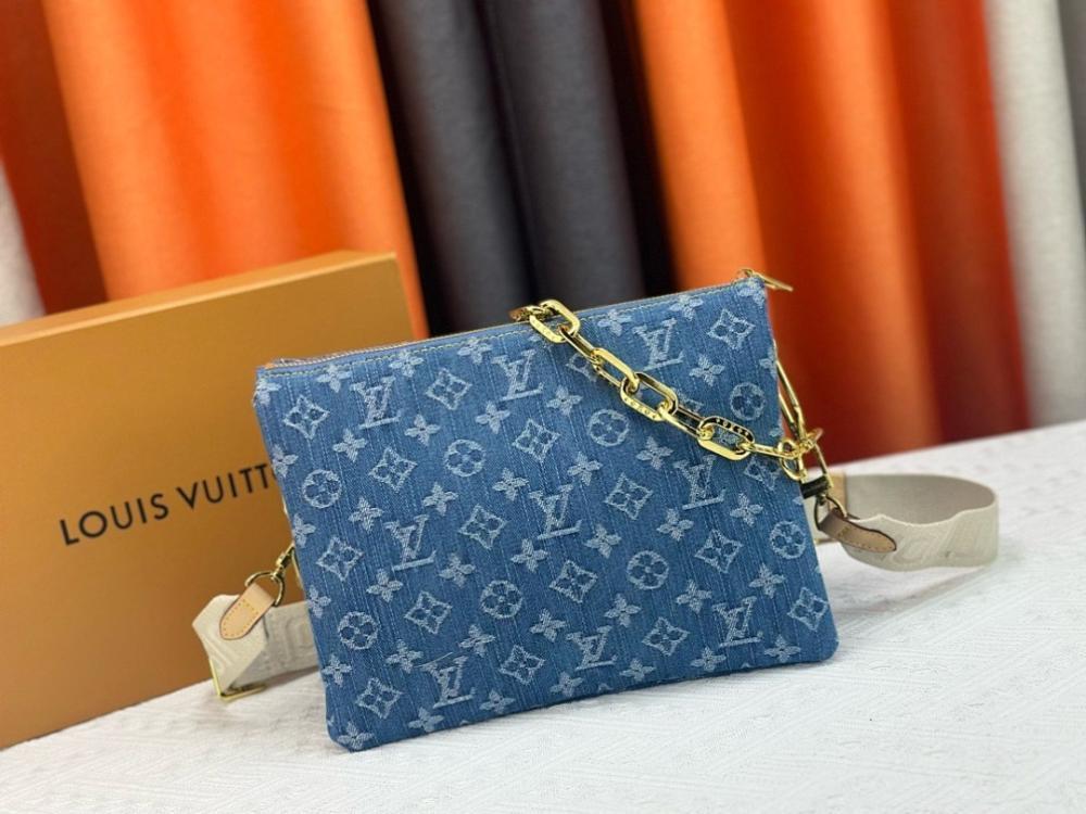Italian-Inspired Luxury Denim Shoulder Bag