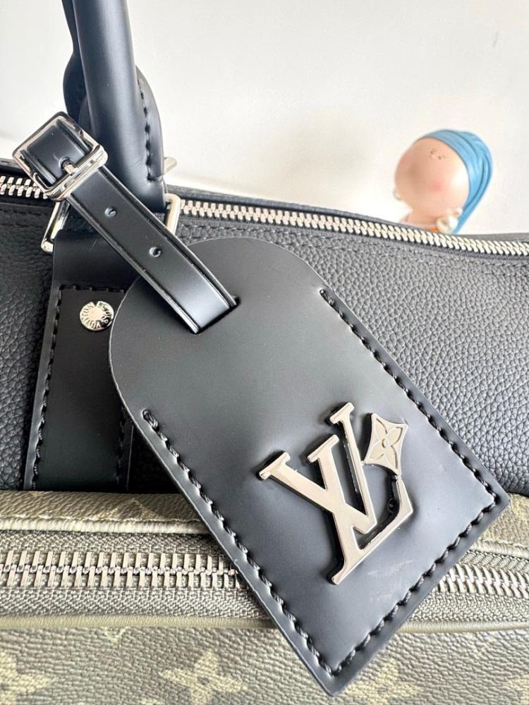 Keepall Monogram Leather Travel Bag