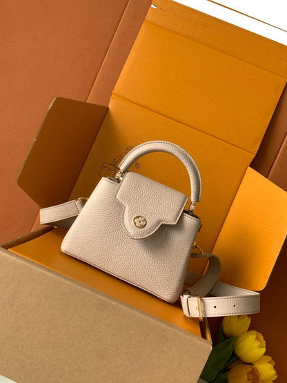 Leather Top Handle Bag