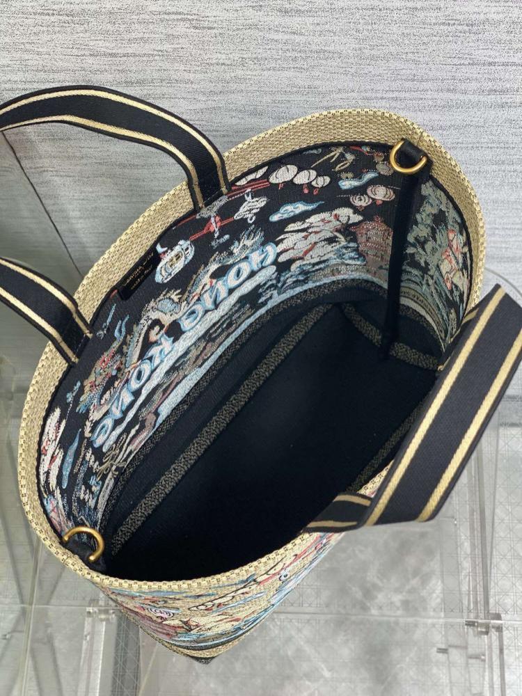 Embroidered Top Handle Bag