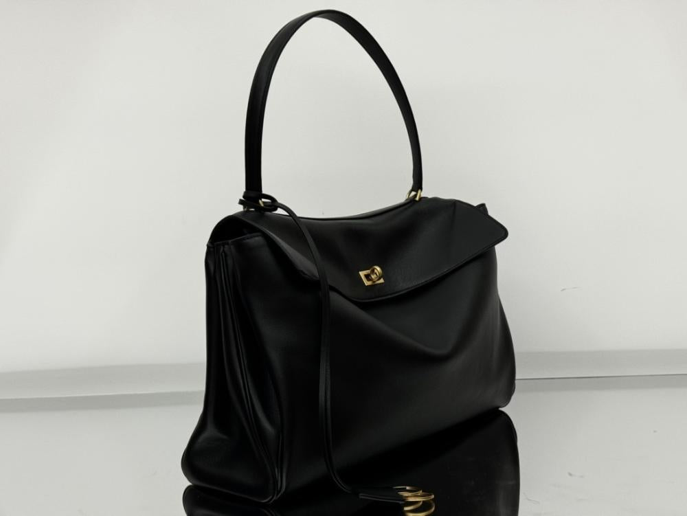 Luxury Leather Top Handle Bag