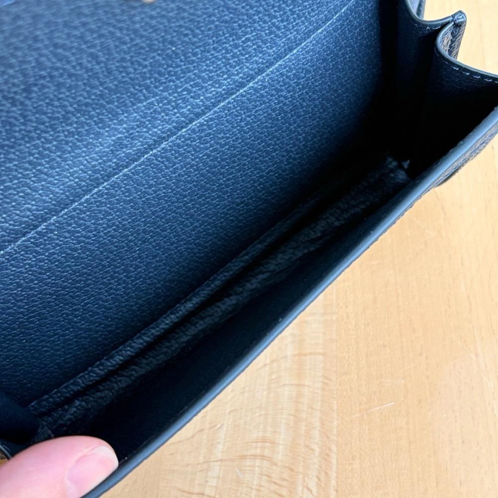 Ophidia Black Canvas Top Handle Bag