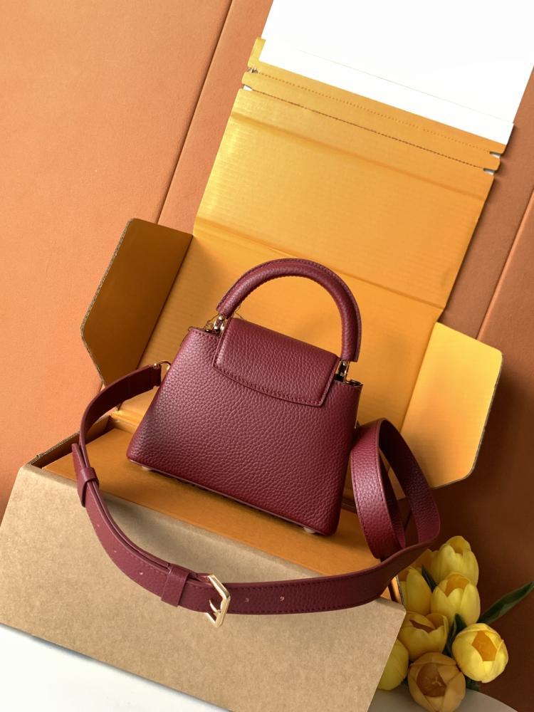 Monogram Leather Top Handle Bag
