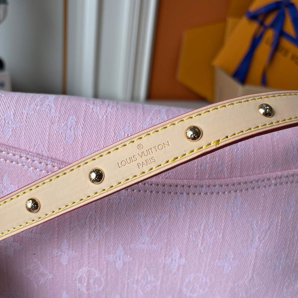 Diane Embroidered Denim Shoulder Bag