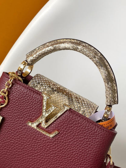 Leather Top Handle Bag