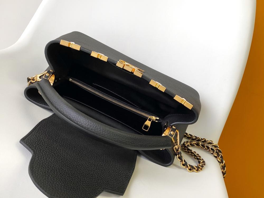 Monogram Leather Shoulder Bag