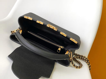Monogram Leather Shoulder Bag